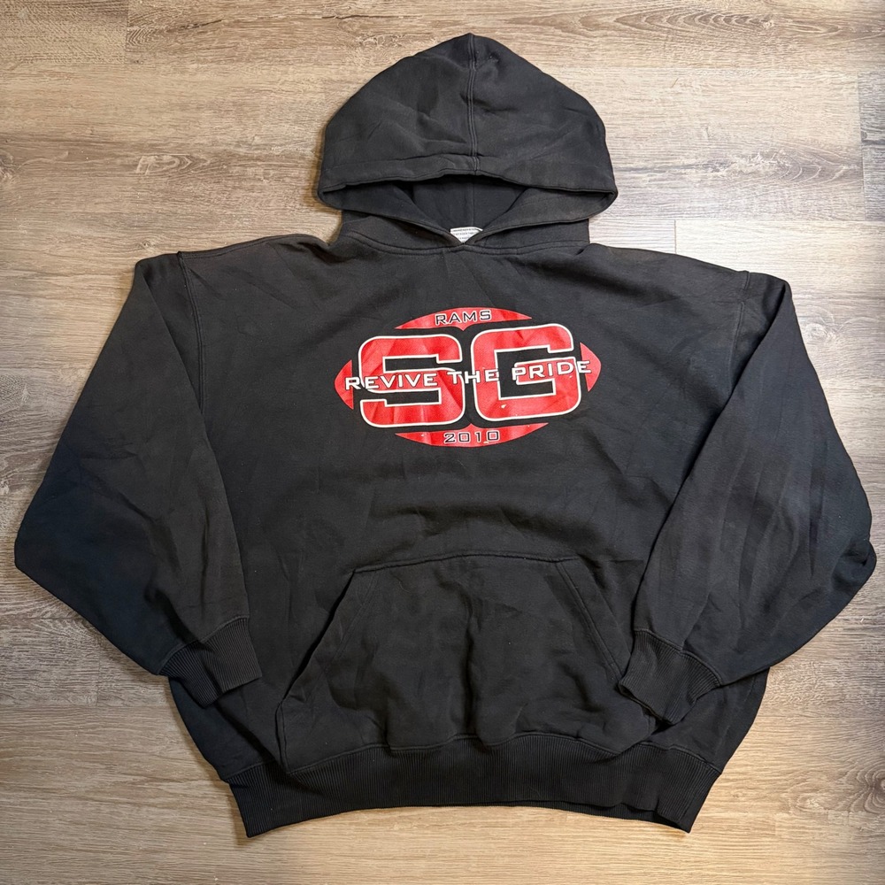 King Sportswear Rams SG Revive The Pride 2010 Hoodie Black XL Heavyweight Boxy